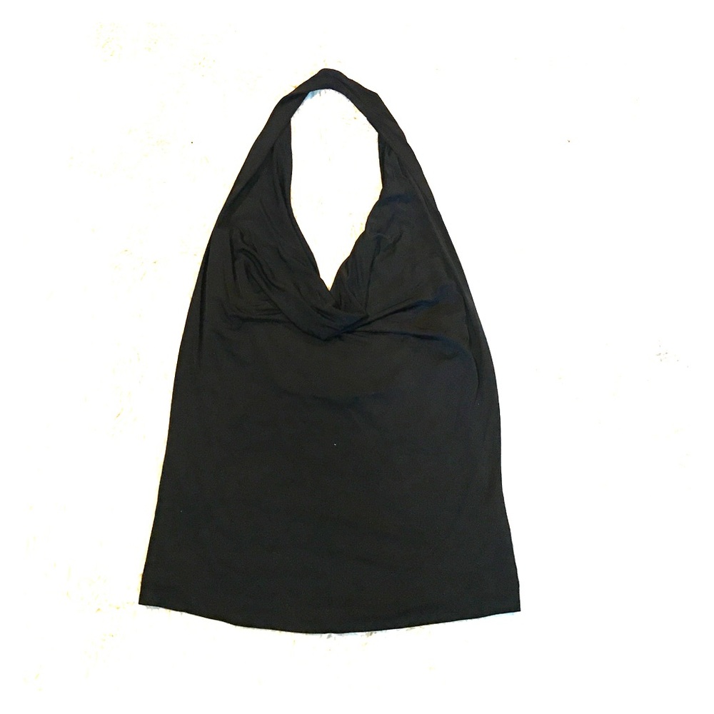 Max Mara Black Halter Top