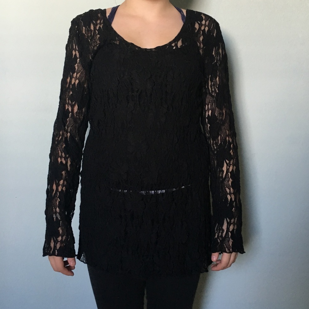 Lace Long Sleeve Shirt