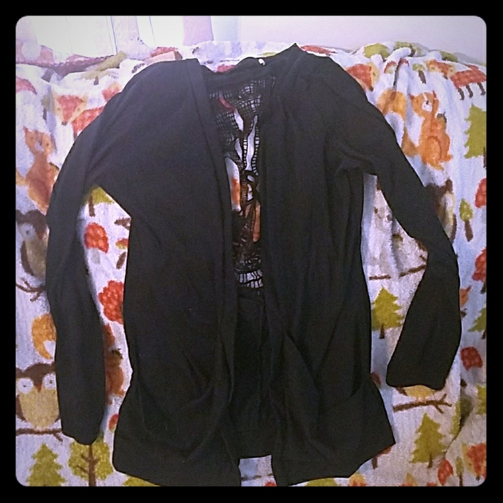 Skull back cardigan