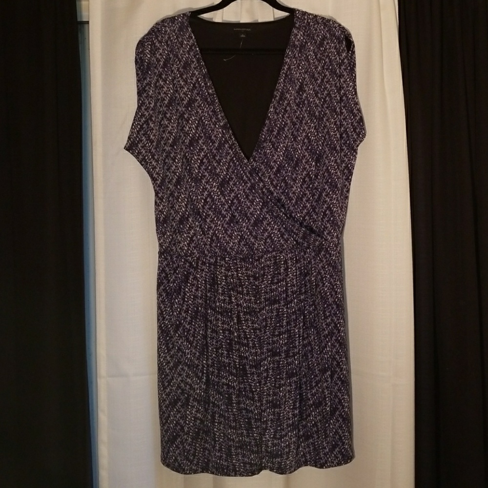 Wrap top, pleated skirt dress