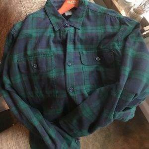 L.L. Bean Men’s Fleece Lined Large Tall Flannel Shirt