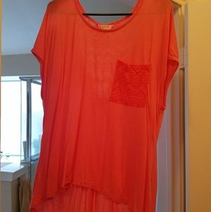 Not coral high-low top