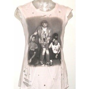 Nirvana Band Distressed Sleeveless Shirt Vintage