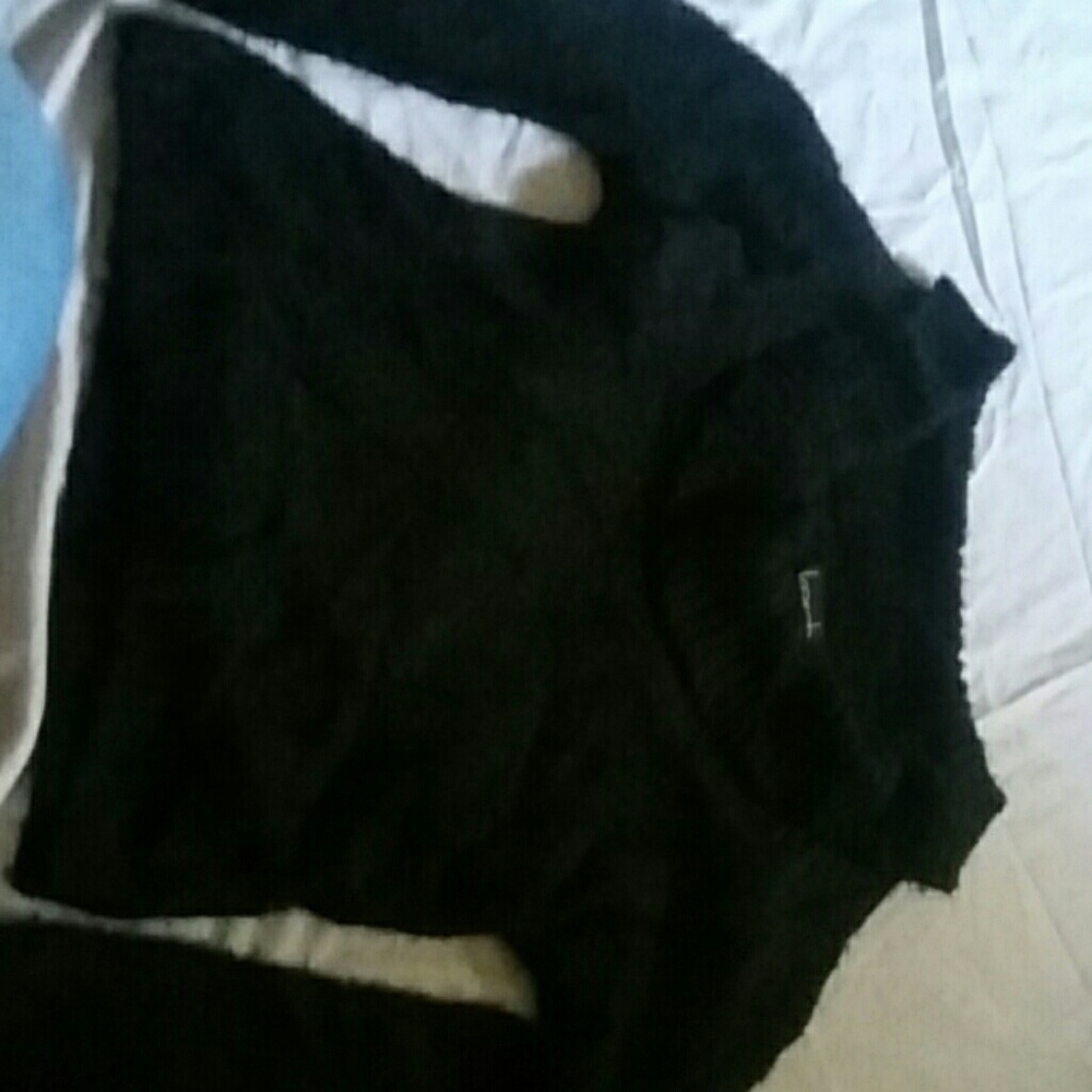 Furry black sweater