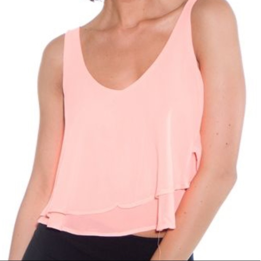 Iris Los Angeles coral crop top