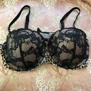 Victoria Secret leopard push up bra with wire
