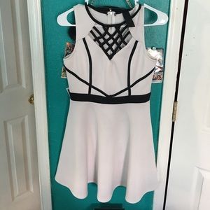 Cute Formal Black and White Dress