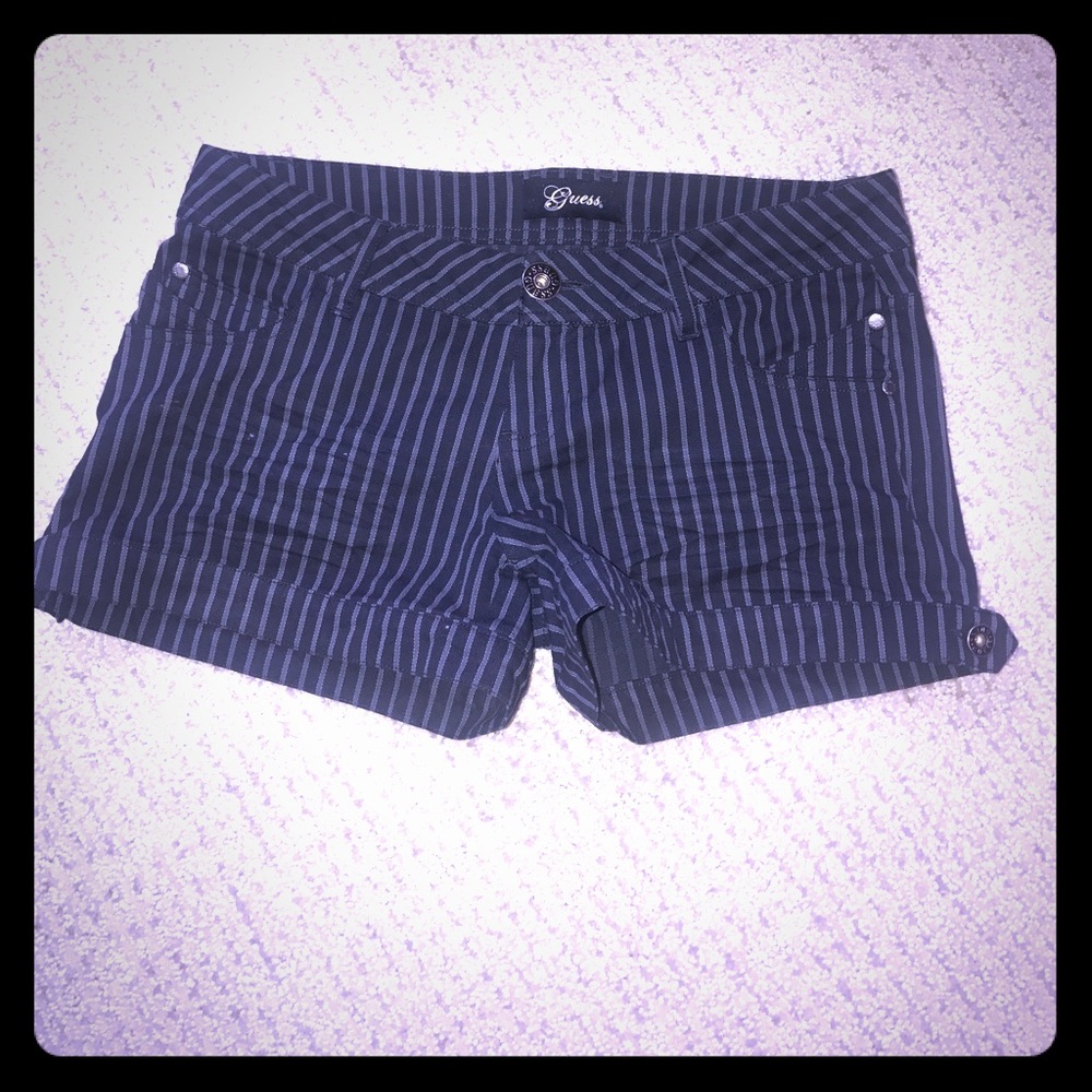 Pin stripped Guess shorts size 28