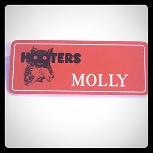 “Molly” Orange Name Tag