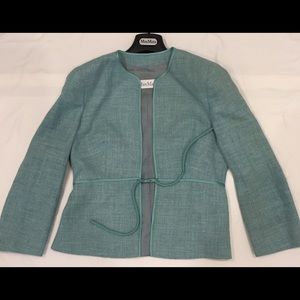 Max Mara light aqua/green blazer