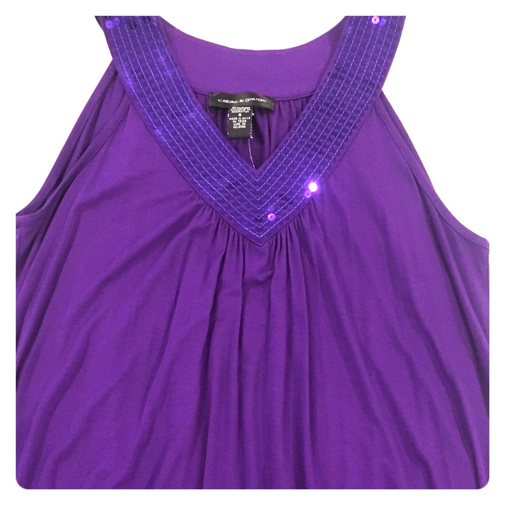 Purple Sequin Tank