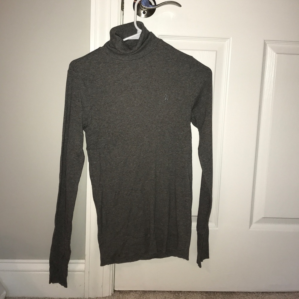 a ralph lauren turtle neck sweater.