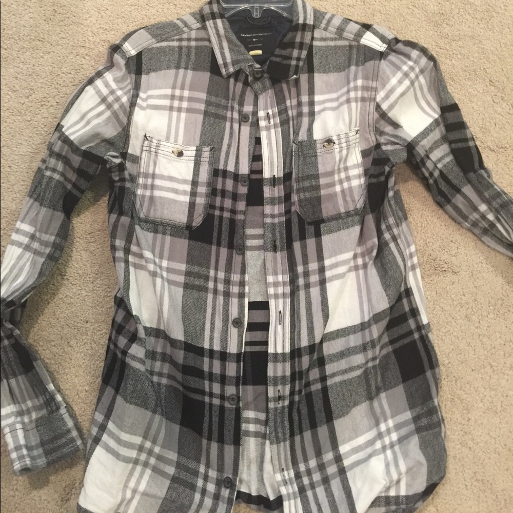 Flannel two pocket shirt