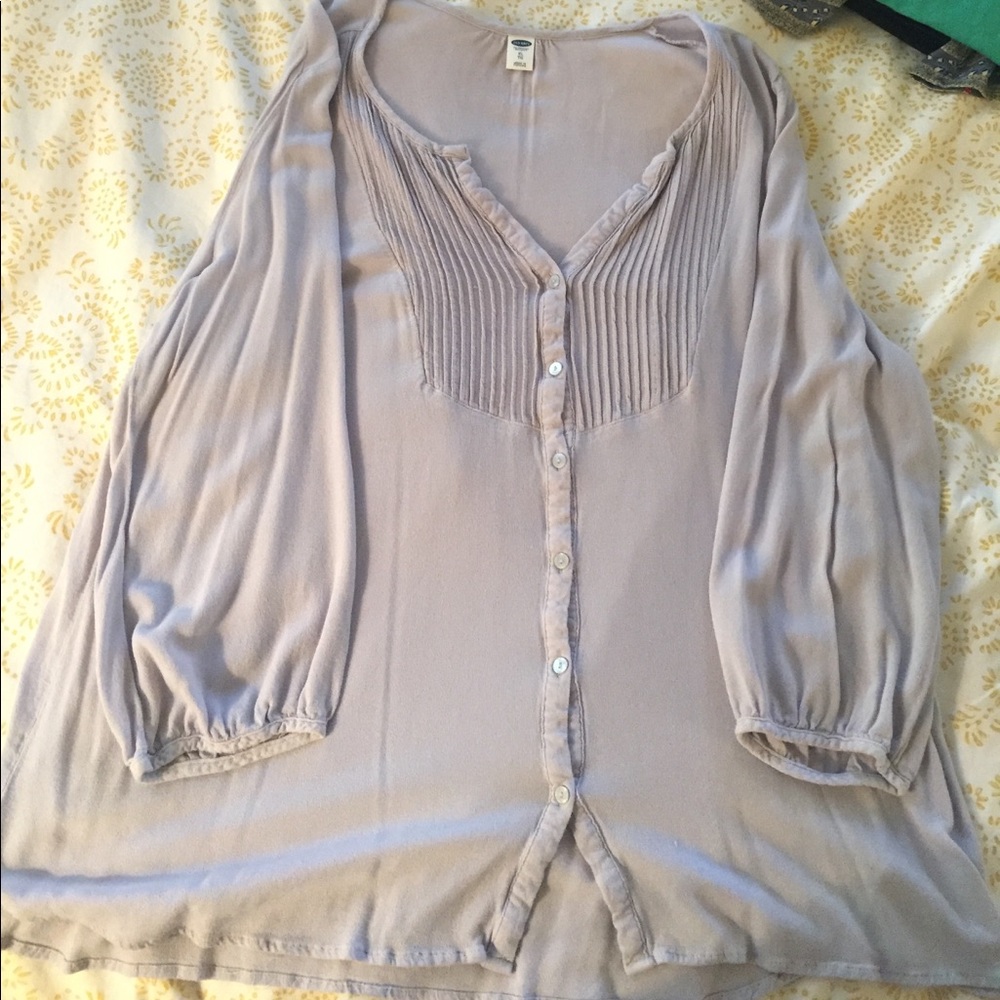Flowy light grey top