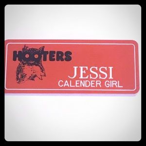 “Jessi” Orange Name Tag