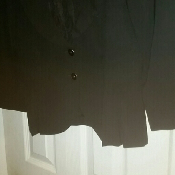 White House Black Market Blazer Peplum Black Sz 10 - Picture 2 of 7
