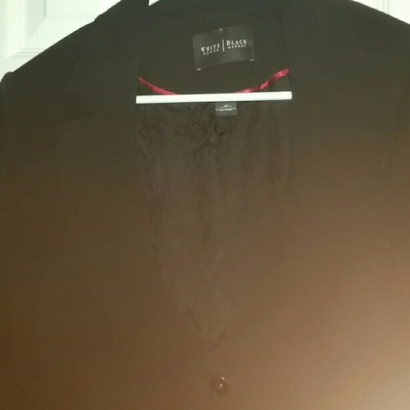 White House Black Market Blazer Peplum Black Sz 10 - Picture 3 of 7