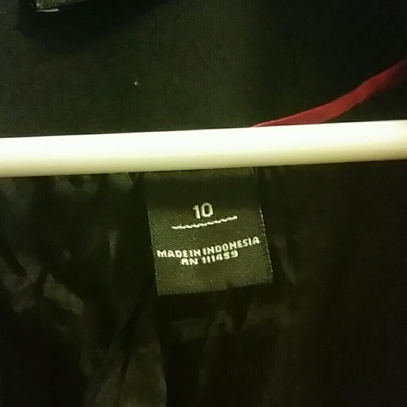 White House Black Market Blazer Peplum Black Sz 10 - Picture 4 of 7