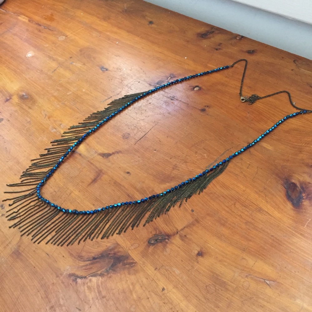 Urban Outfitters metal & crystal necklace - Picture 5 of 8