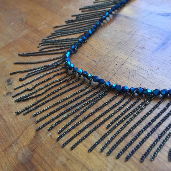 Urban Outfitters metal & crystal necklace - Picture 6 of 8