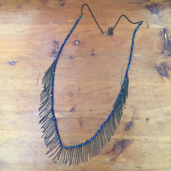 Urban Outfitters metal & crystal necklace - Picture 7 of 8