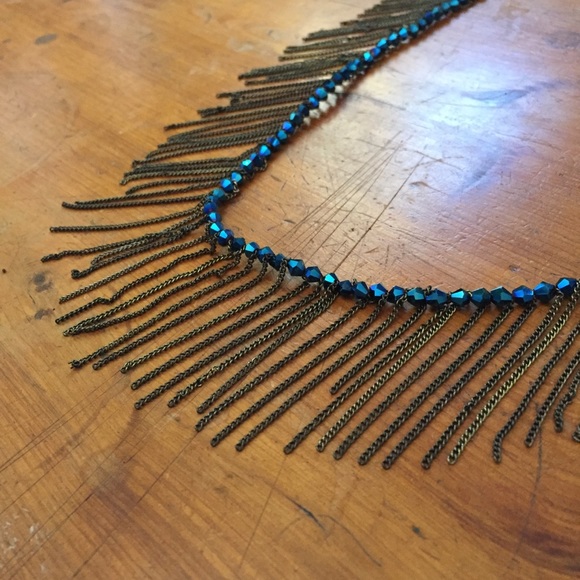 Urban Outfitters metal & crystal necklace - Picture 8 of 8