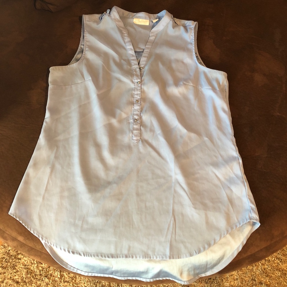 Sleeveless Silk Top