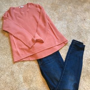 Madewell high/low sweater