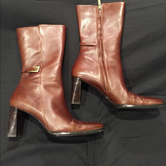 Beautiful peanut leather boots - Picture 3 of 5