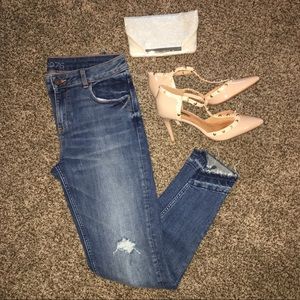 Zara distressed skinnies