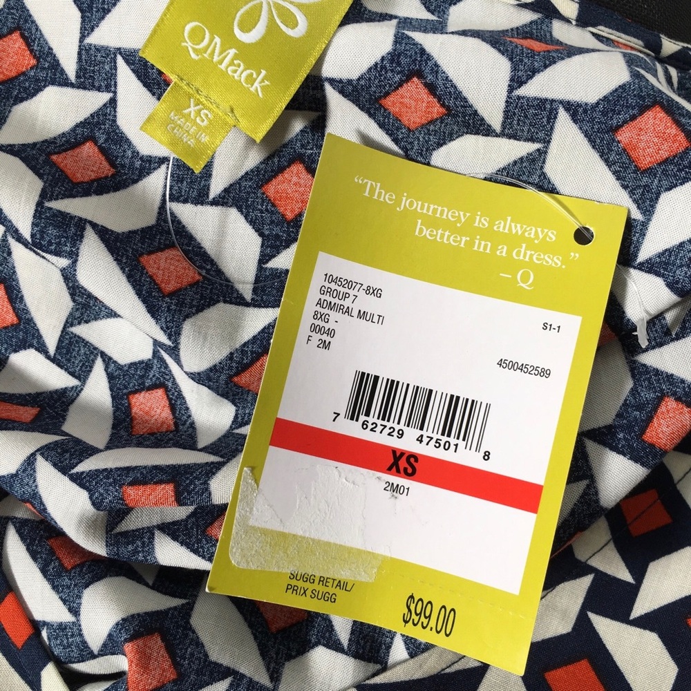 NWT Geometric Print Dress by QMack - Picture 4 of 4