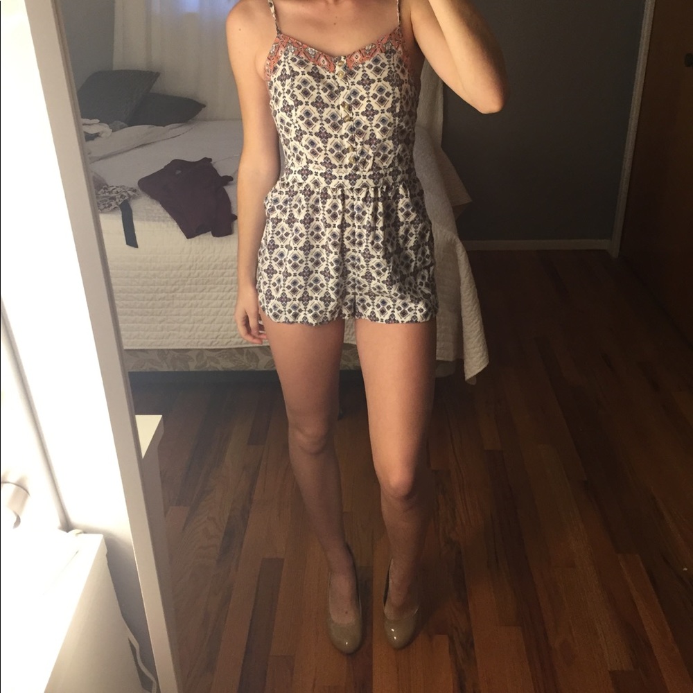 Patterned Romper