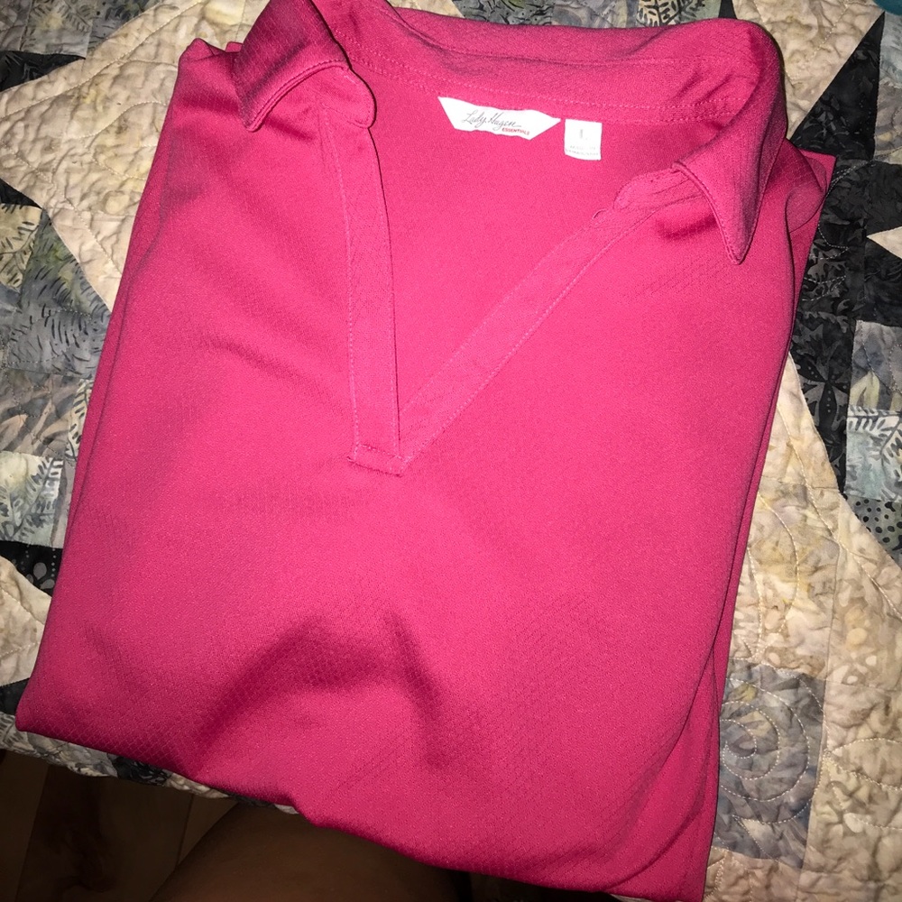 Lady Hagen collared tee