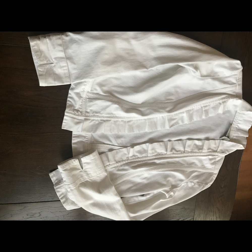 White Jean jacket Chico's large or 1
