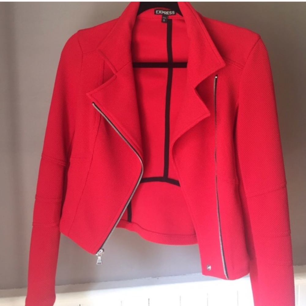 Express red Moto  jacket