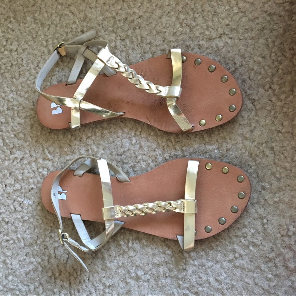 Gold sandals