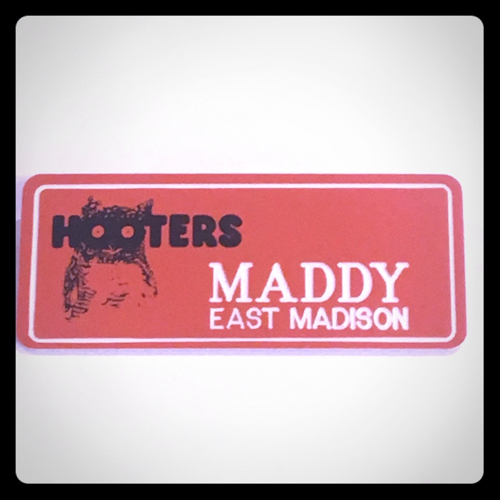 “Maddy” Orange Name Tag
