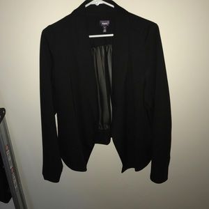 Black blazer with sheer details