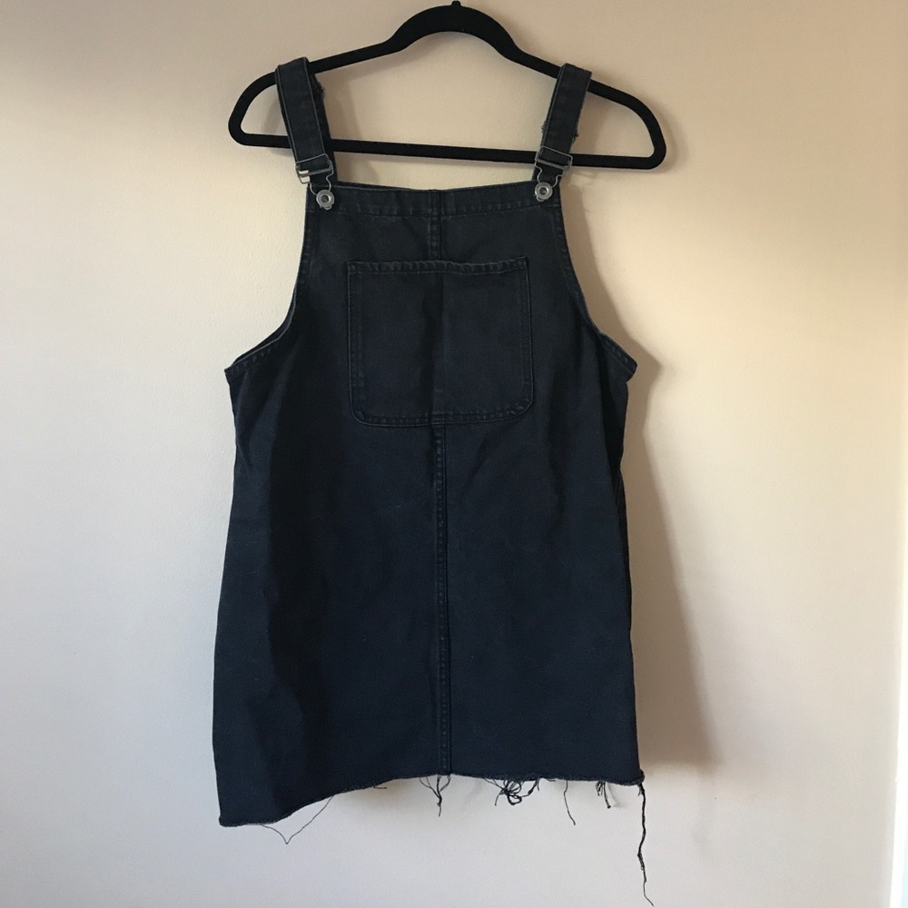 denim overall dress