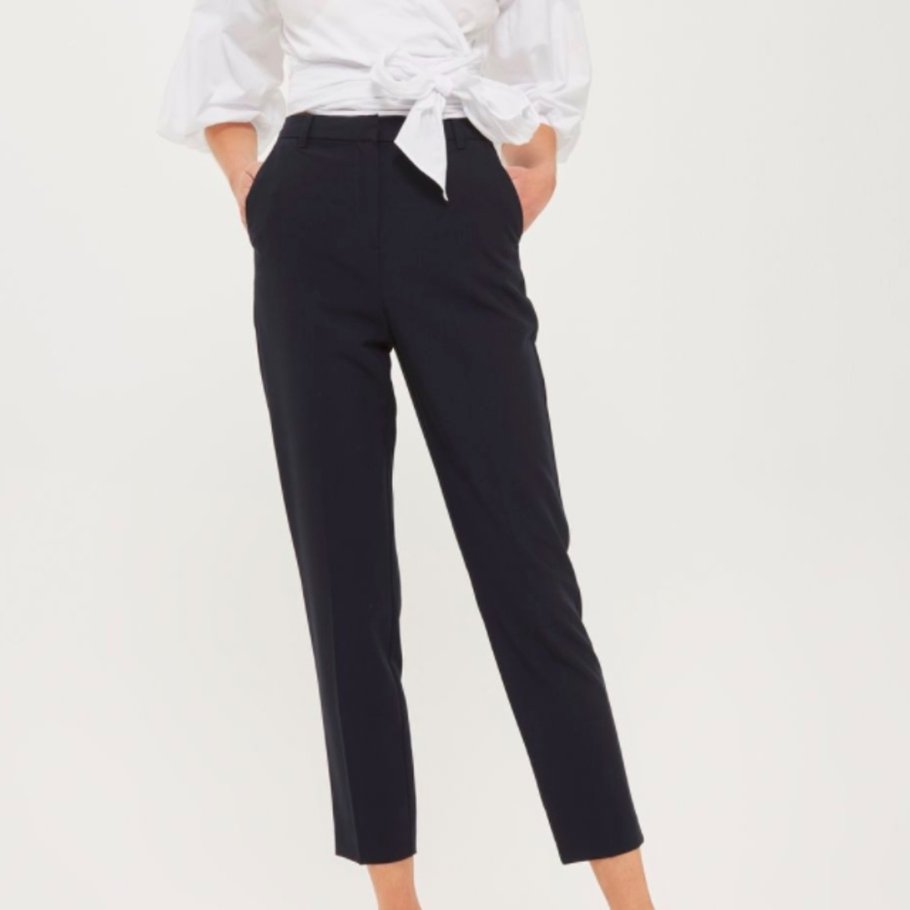 Topshop Cigarette Pants sz 0, Dark Navy Trousers