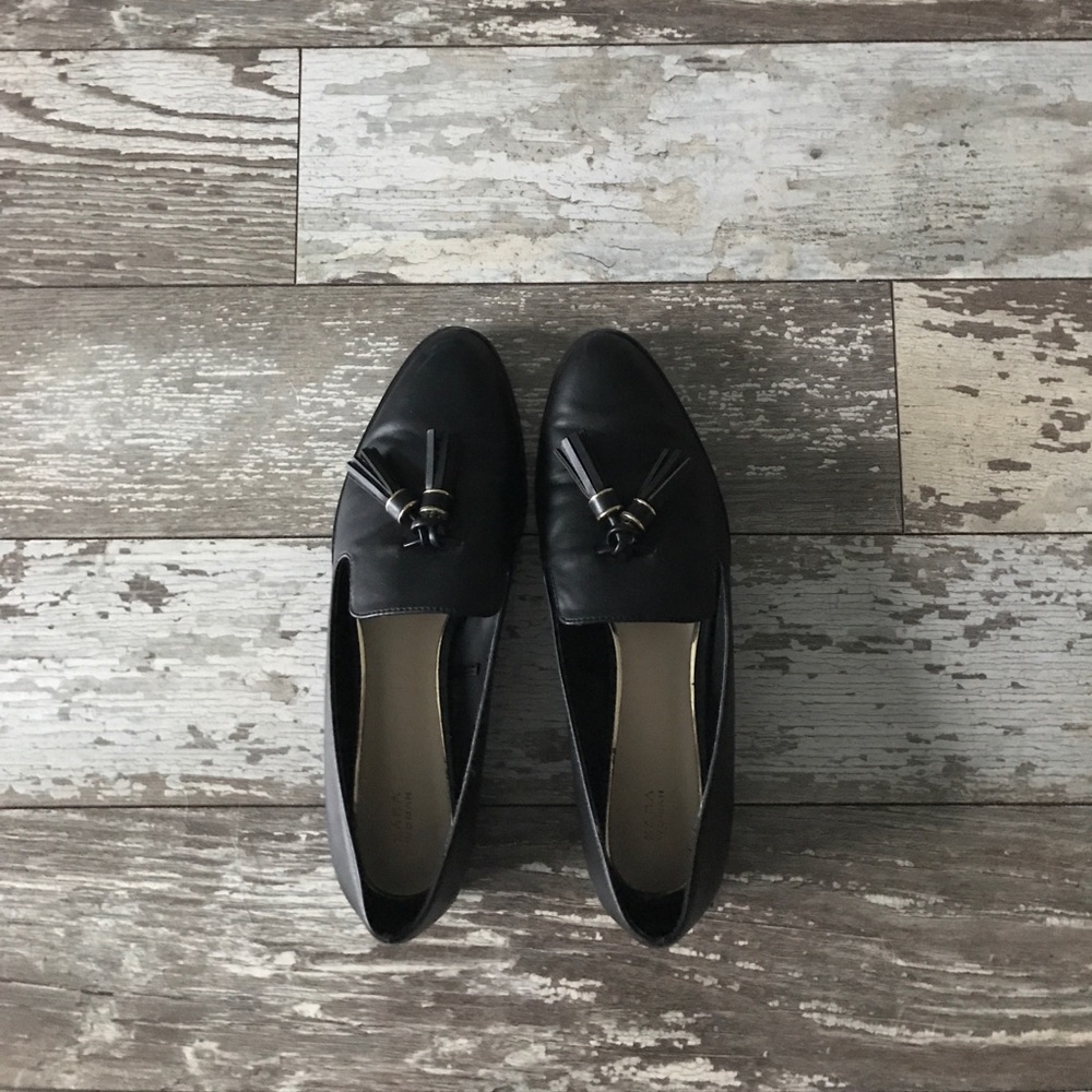 Black Leather Loafers