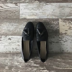 Black Leather Loafers