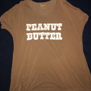 Never worn peanut butter top