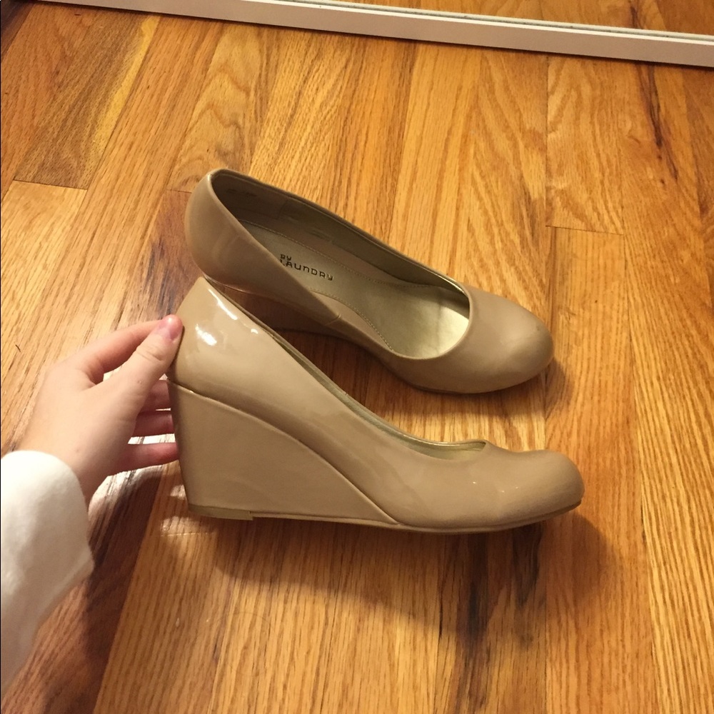 Nude Wedge Heels