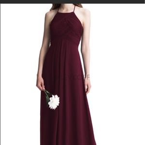 Bill Levkoff #7001 dress, size 6, in color Wine