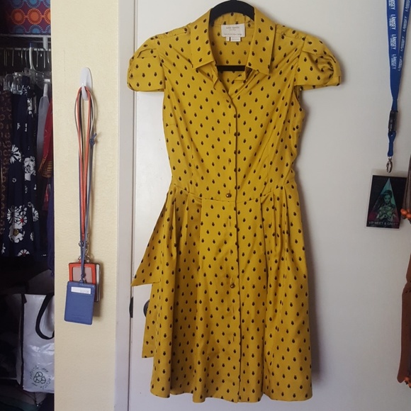 kate spade Dresses & Skirts - (SOLD) Kate Spade Yellow Owl Dress