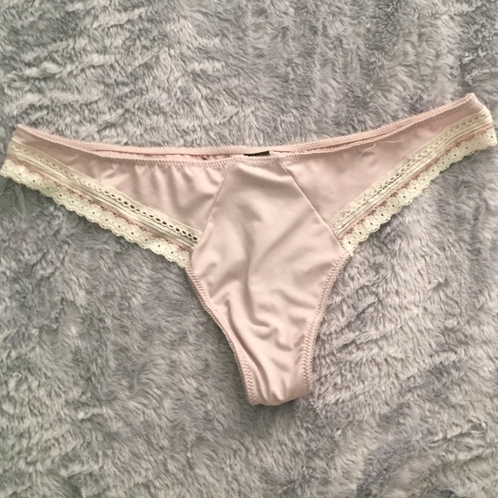 Lace Trimmed Thong
