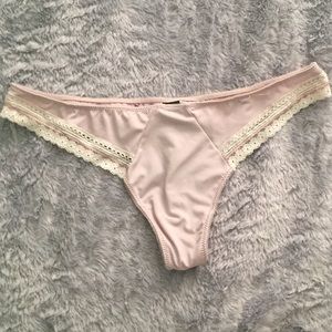 Lace Trimmed Thong