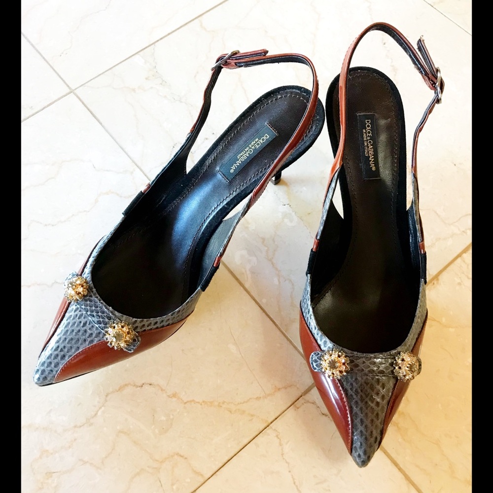 Dolce & Gabbana Mid Heel Sandals