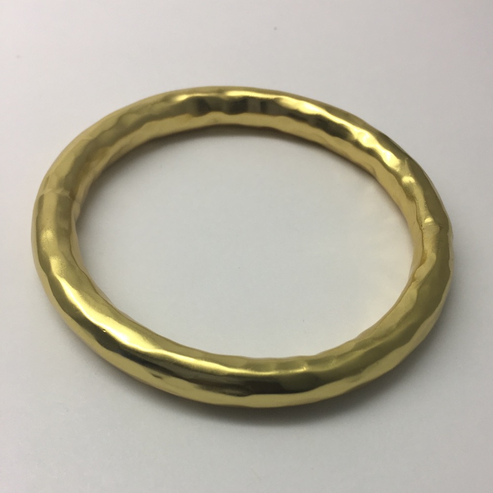 Stephanie Kantis Nugget Round Gold Plate Bangle